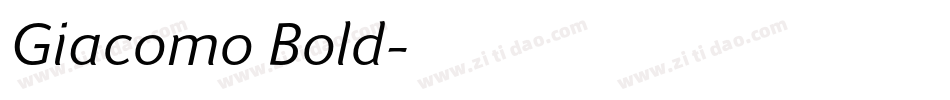 Giacomo Bold字体转换